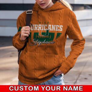 Customized NCAA Miami Hurricanes Hoodie…