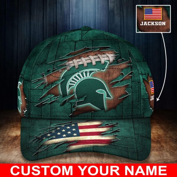 Customized NCAA Michigan State Spartans Baseball Cap Casual Elegance Threads