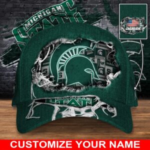 Customized NCAA Michigan State Spartans Baseball Cap Chic Vibes in Headwear 1 d5v74f.jpg