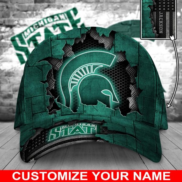 Customized NCAA Michigan State Spartans Baseball Cap Glamorous Hat Bliss