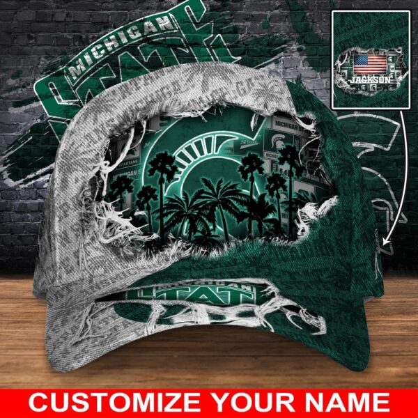 Customized NCAA Michigan State Spartans Baseball Cap Sporty Elegance Vibes