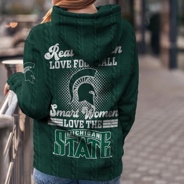 Customized NCAA Michigan State Spartans Hoodie 3D Chic Campus Layers For Fans