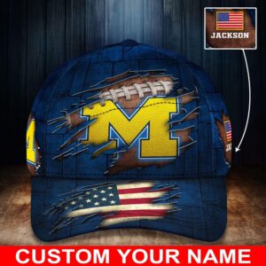 Customized NCAA Michigan Wolverines Baseball Cap Forward Streetwear Vibes 1 sqhrrd.jpg