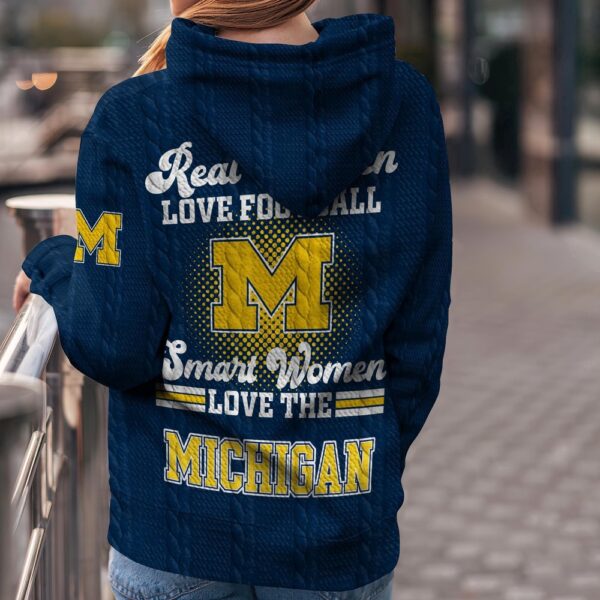 Customized NCAA Michigan Wolverines Hoodie 3D Athletic Elegance For Fans