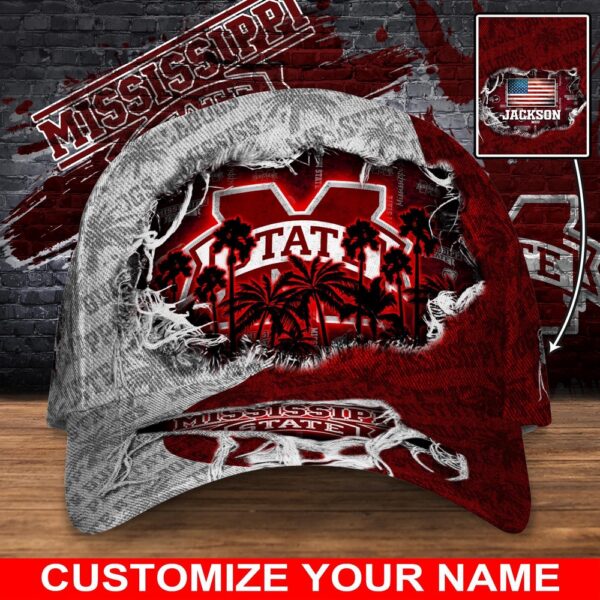 Customized NCAA Mississippi State Bulldogs Baseball Cap Sporty Elegance Vibes