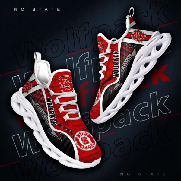 Customized NCAA NC State Wolfpack Sneaker Max Soul Shoes Stride Glamour