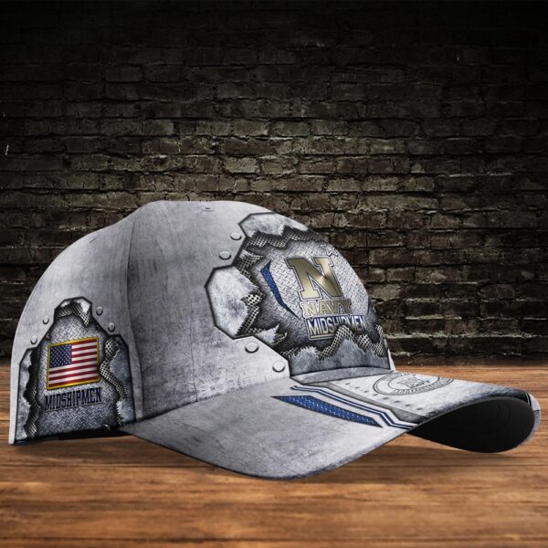 Customized NCAA Navy Midshipmen Baseball Cap Athletic Aura Trends