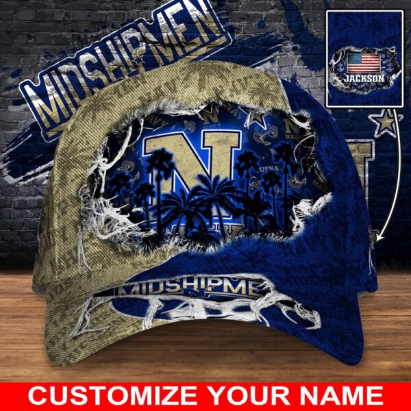 Customized NCAA Navy Midshipmen Baseball Cap Sleek Layers Of Bliss