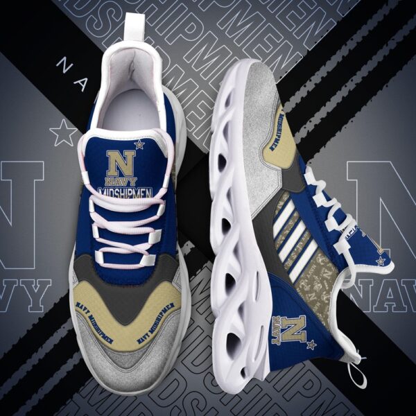 Customized NCAA Navy Midshipmen Sneaker Max Soul Shoes Kick Bliss Parade