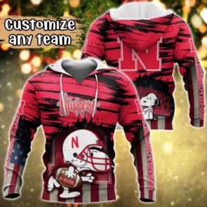 Customized NCAA Nebraska Cornhuskers Hoodie 3D Snoopy Plays Sports For Fans 1 ujcrnr.jpg