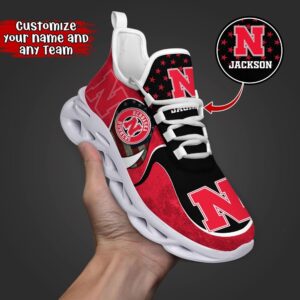 Customized NCAA Nebraska Cornhuskers Sneaker…