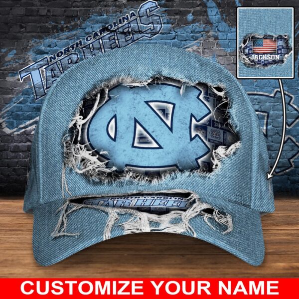 Customized NCAA North Carolina Tar Heels Baseball Cap Trendsetting Threads Fashion