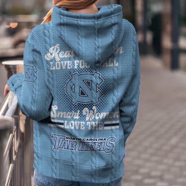 Customized NCAA North Carolina Tar Heels Hoodie 3D Athletic Elegance For Fans