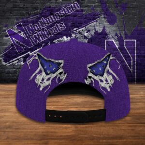 Customized NCAA Northwestern Wildcats Baseball Cap Chic Vibes in Headwear 3 a6xiqx.jpg