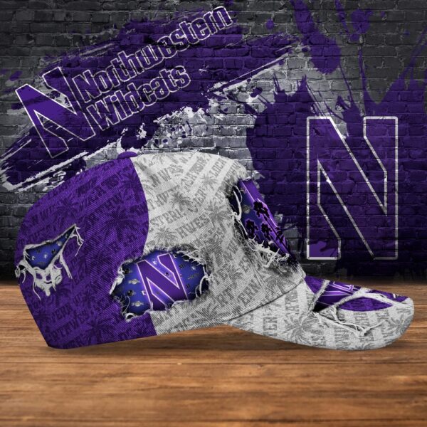 Customized NCAA Northwestern Wildcats Baseball Cap Sporty Elegance Vibes