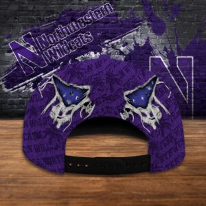 Customized NCAA Northwestern Wildcats Baseball Cap Sporty Elegance Vibes 3 w3yfwt.jpg