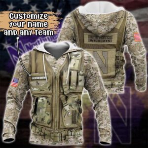 Customized NCAA Northwestern Wildcats Hoodie 3D Camo Parade For Fans 1 izr3av.jpg