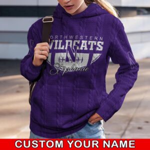 Customized NCAA Northwestern Wildcats Hoodie 3D Chic Campus Layers For Fans 1 yuutkx.jpg