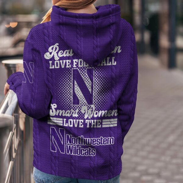 Customized NCAA Northwestern Wildcats Hoodie 3D Chic Campus Layers For Fans