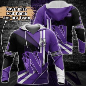 Customized NCAA Northwestern Wildcats Hoodie…