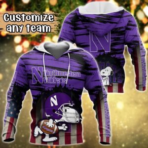 Customized NCAA Northwestern Wildcats Hoodie 3D Snoopy Sports For Fans 1 zzw5fz.jpg