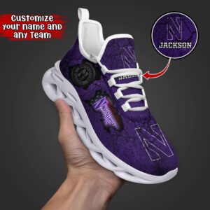 Customized NCAA Northwestern Wildcats Sneaker…