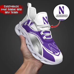 Customized NCAA Northwestern Wildcats Sneaker…