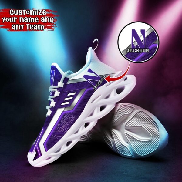 Customized NCAA Northwestern Wildcats Sneaker Max Soul Shoes Soulful Stride