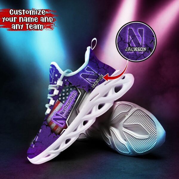 Customized NCAA Northwestern Wildcats Sneaker Max Soul Shoes Stride In Style