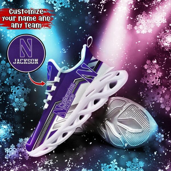 Customized NCAA Northwestern Wildcats Sneaker Max Soul Shoes Stride Stylishly