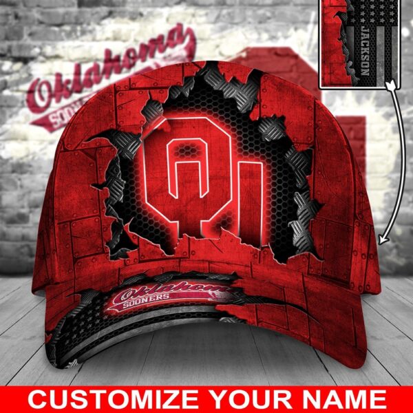 Customized NCAA Oklahoma Sooners Baseball Cap Glamorous Hat Bliss