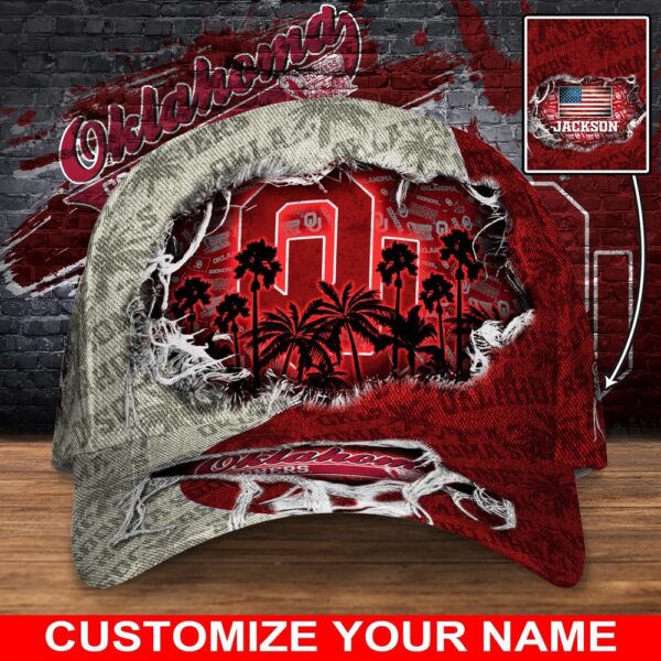 Customized NCAA Oklahoma Sooners Baseball Cap Sporty Elegance Vibes