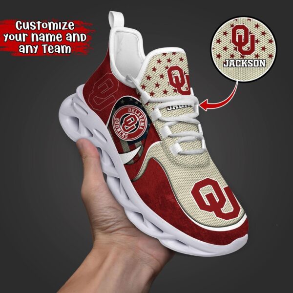 Customized NCAA Oklahoma Sooners Sneaker Max Soul Shoes Sole Bliss