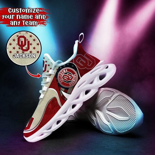 Customized NCAA Oklahoma Sooners Sneaker Max Soul Shoes Sole Bliss