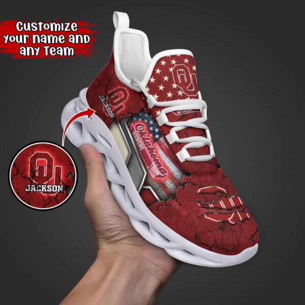 Customized NCAA Oklahoma Sooners Sneaker Max Soul Shoes Stride In Style