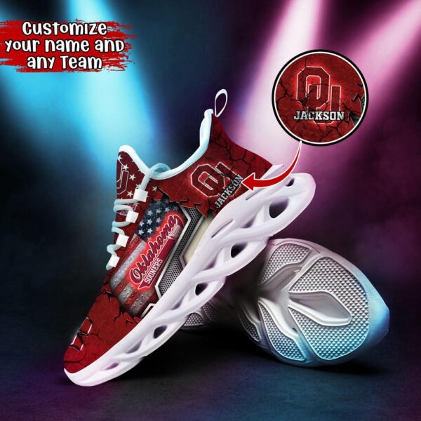 Customized NCAA Oklahoma Sooners Sneaker Max Soul Shoes Stride In Style