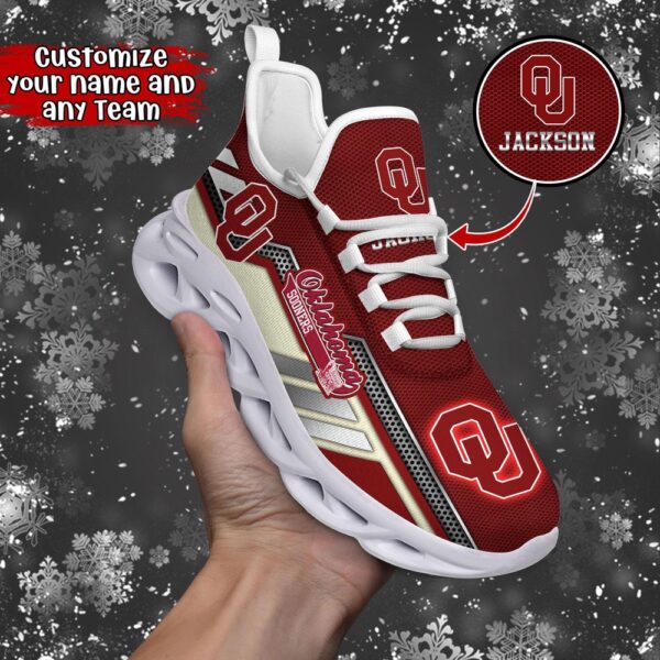 Customized NCAA Oklahoma Sooners Sneaker Max Soul Shoes Stride Stylishly