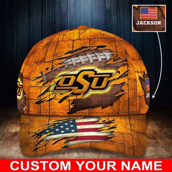 Customized NCAA Oklahoma State Cowboys Baseball Cap Casual Elegance Threads