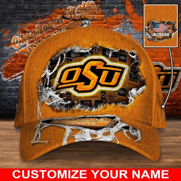 Customized NCAA Oklahoma State Cowboys Baseball Cap Chic Vibes in Headwear