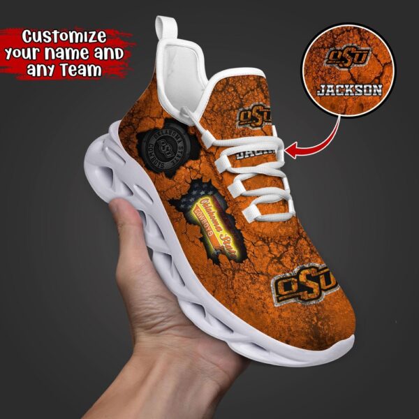 Customized NCAA Oklahoma State Cowboys Sneaker Max Soul Shoes Max Comfort