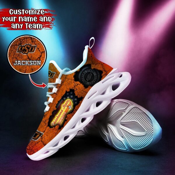 Customized NCAA Oklahoma State Cowboys Sneaker Max Soul Shoes Max Comfort