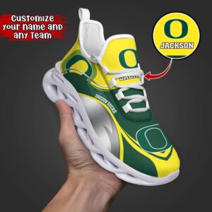 Customized NCAA Oregon Ducks Sneaker…