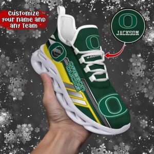 Customized NCAA Oregon Ducks Sneaker…