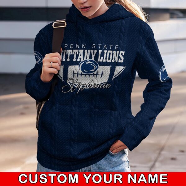 Customized NCAA Penn State Nittany Lions Hoodie 3D Chic Campus Layers For Fans