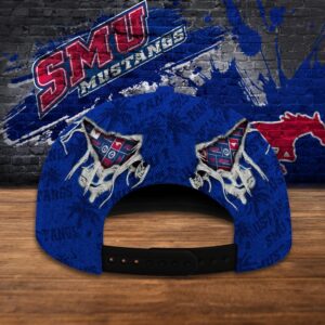 Customized NCAA SMU Mustangs Baseball Cap Sleek Layers Of Bliss 3 nchfvd.jpg