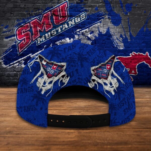 Customized NCAA SMU Mustangs Baseball Cap Sleek Layers Of Bliss