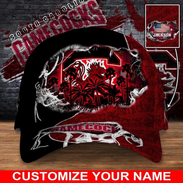 Customized NCAA South Carolina Gamecocks Baseball Cap Sporty Elegance Vibes