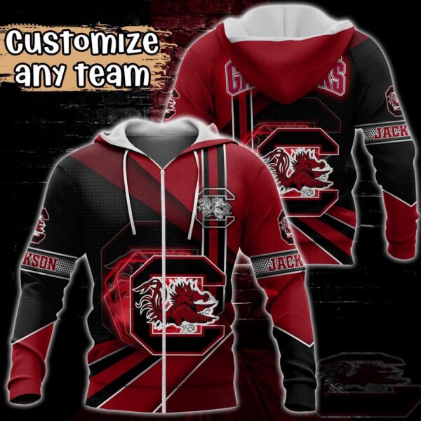 Customized NCAA South Carolina Gamecocks Hoodie 3D Cozy Vibes For Fans