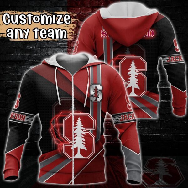 Customized NCAA Stanford Cardinal Hoodie 3D Cozy Vibes For Fans