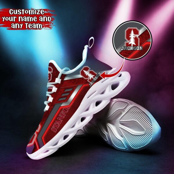 Customized NCAA Stanford Cardinal Sneaker Max Soul Shoes Soulful Stride